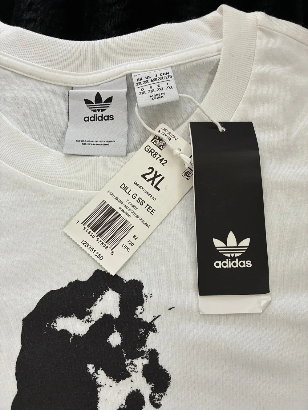 New Men’s Adidas Skateboarding Dill Graphic Officially Licensed T-Shirt Size 2XL